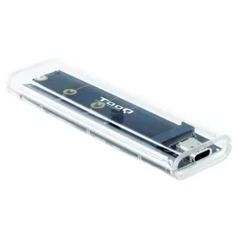 TooQ TQE-2200 Caja Externa para Disco SSD M.2 NVMe USB 3.1 Gen2 10Gbps Transparente RGB Sin Tornillos